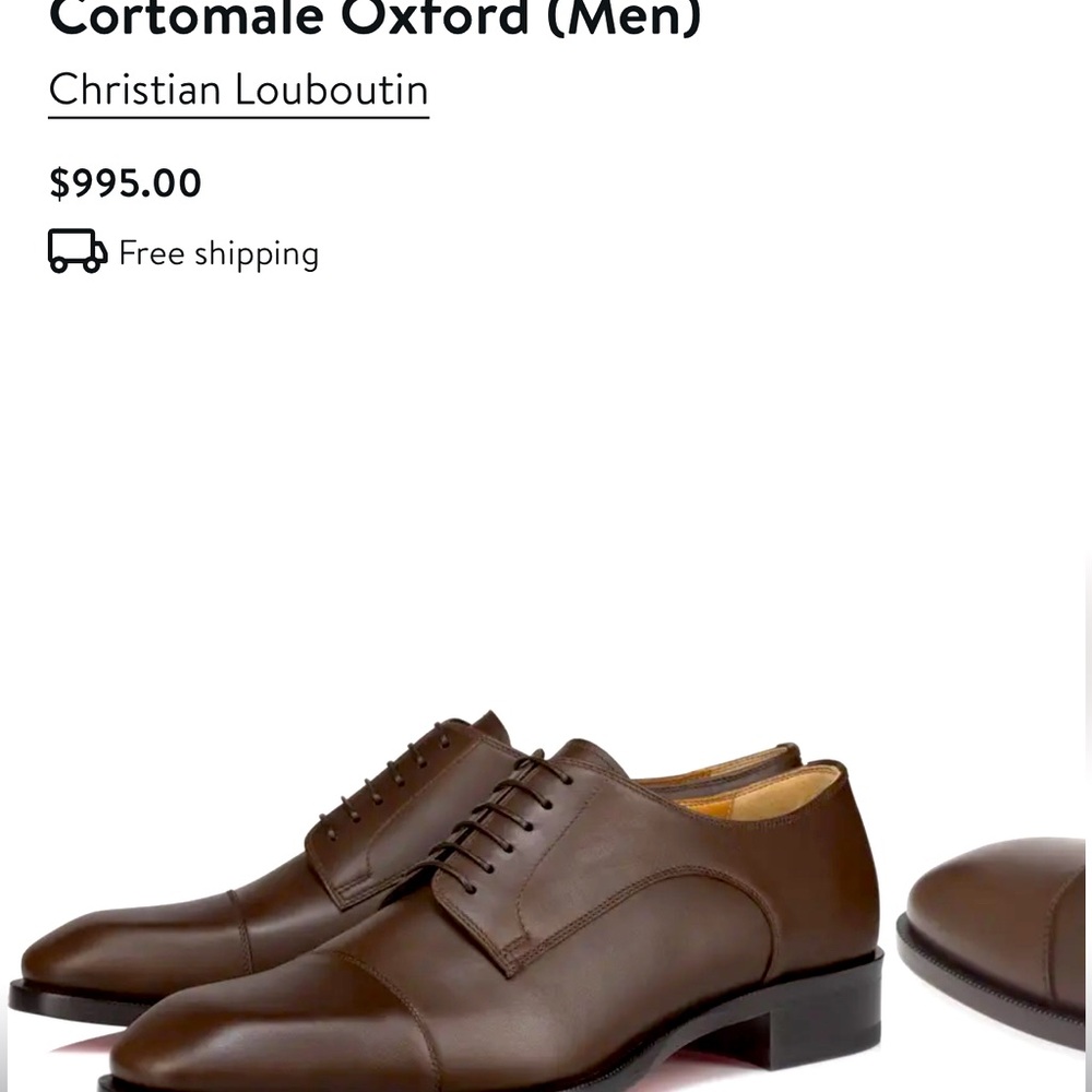 Cortomale Oxford (Men) Louboutin Men dress shoes